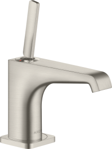 AXOR Citterio E Jednouchwytowa bateria umywalkowa 90 z niezamykanym kompletem odpływowym Stal Szlachetna Optyczna