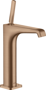 AXOR Citterio E Jednouchwytowa bateria umywalkowa 190 z niezamykanym kompletem odpływowym Czerwone Złoto Szczotkowane