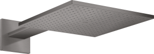 AXOR ShowerSolutions Głowica prysznicowa 300/300 2jet z ramieniem prysznicowym Czarny Chrom Szczotkowany