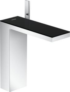 AXOR MyEdition Jednouchwytowa bateria umywalkowa 230 z kpl. Odpływowym Push-Open Chrom/Czarne Szkło
