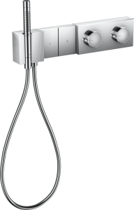 AXOR Edge Moduł termostatyczny Select 470/100 do 2 odbiorników, montaż podtynkowy - szlif diamentowy Chrom