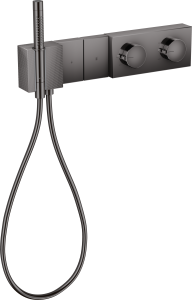 AXOR Edge Moduł termostatyczny Select 470/100 do 2 odbiorników, montaż podtynkowy - szlif diamentowy Czarny Chrom Polerowany