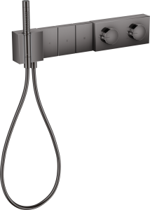 AXOR Edge Moduł termostatyczny Select 540/100 do instalacji podtynkowej dla 3 odbiorników Czarny Chrom Polerowany