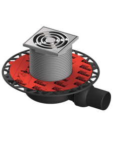 TECE TECEdrainpoint S 110 zestaw odpływowy, "ekstra niski" z kołnierzem uniwersalnym Seal System