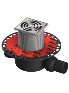 TECE TECEdrainpoint S 120 zestaw odpływowy, znormalizowany  z kołnierzem uniwersalnym Seal System