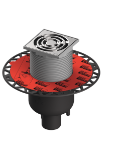 TECE TECEdrainpoint S 130 zestaw odpływowy, pionowy  z kołnierzem uniwersalnym Seal System