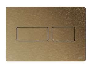 TECE TECEsolid przycisk spłukujący do WC z metalu, spłukiwanie dwoma ilościami wody, brąz szczotkowany