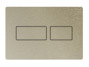 TECE TECEsolid przycisk spłukujący do WC z metalu, spłukiwanie dwoma ilościami wody, nikiel szczotkowany