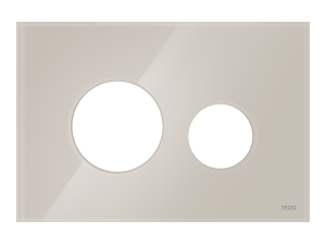 TECE TECEloop osłona do przycisków spłukujących, szkło jasny beż połysk