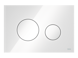 PRZYCISK TECELOOP SZKŁO BIAŁE PRZYCISK BIAŁY