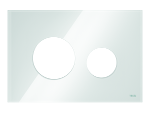 TECE TECEloop osłona do przycisków spłukujących, szkło białe połysk