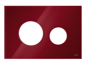 TECE TECEloop osłona do przycisków spłukujących, szkło rubinowa czerwień połysk