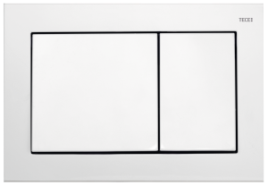 TECE TECEbase przycisk spłukujący do WC z tworzywa, spłukiwanie dwoma ilościami wody, biały połysk