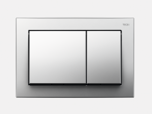 TECE TECEbase przycisk spłukujący do WC z tworzywa, spłukiwanie dwoma ilościami wody, chrom połysk