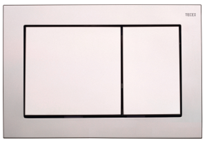 TECE TECEbase przycisk spłukujący do WC z tworzywa, spłukiwanie dwoma ilościami wody, chrom matowy