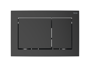 TECE TECEbase przycisk spłukujący do WC z tworzywa, spłukiwanie dwoma ilościami wody, czarny matowy