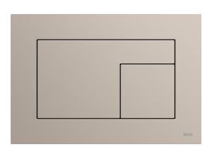 TECE TECEvelvet przycisk spłukujący do WC, spłukiwanie dwoma ilościami wody, beż-szary