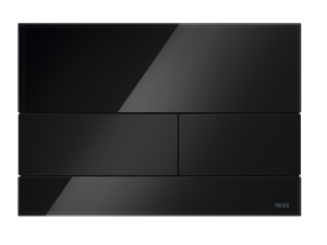 PRZYCISK TECE SQUARE CZARNE SZKŁO + PRZYCISKI CZARNE TECE