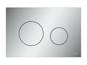 TECE TECEloop przycisk spłukujący do WC z tworzywa, spłukiwanie dwoma ilościami wody, chrom matowy