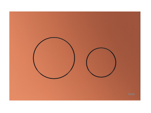 TECE TECEloop przycisk spłukujący do WC z tworzywa, spłukiwanie dwoma ilościami wody, metaliczny, czerwony brąz metaliczny