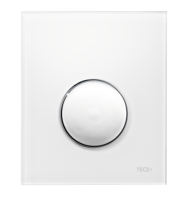 TECE TECEloop przycisk spłukujący do pisuaru U 1 z kartuszem, tworzywo, biały połysk, przycisk chrom połysk