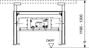TECE TECEprofil mocowanie teleskopowe do stelaży