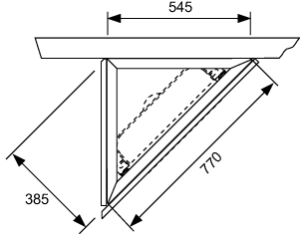 TECE TECE mocowanie stelaża do montażu do jednej ściany pod kątem 45 stopni