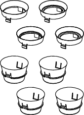 KOMPLET PIERŚCIENI  DO TECE