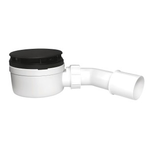 SYFON BRODZIKOWY 9-CM CHROM NISKI WYS. 6 CM KOLOR CZARNY MAT  MCALPINE