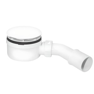 SYFON BRODZIKOWY 9-CM CHROM NISKI WYS. 6 CM KOLOR BIAŁY  MCALPINE