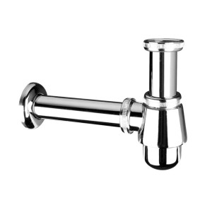 McAlpine Syfon umywalkowy butelkowy "niski" 1.1/4"x32mm bez spustu CHROM
