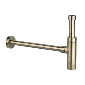 McAlpine Syfon umywalkowy butelkowy DEKORACYJNY 1.1/4"x32 bez spustu ANTYCZNY BRĄZ