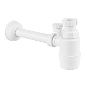 McAlpine Syfon umywalkowy butelkowy 1.1/4"x32mm z napowietrznikiem i membraną