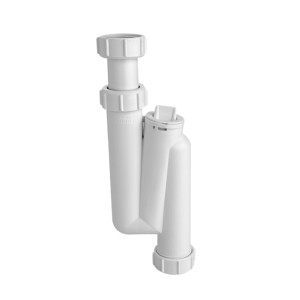 McAlpine Syfon umywalkowy rurowy pionowy 1.1/4"x32mm z rewizją bez spustu