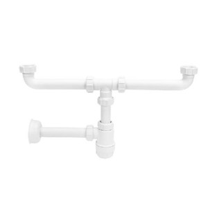 McAlpine Syfon umywalkowy podwójny butelkowy 1.1/4"x32mm, bez spustów