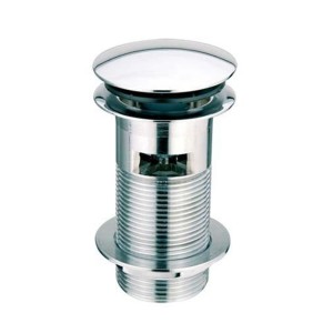 McAlpine Spust umyw."klik-klak" DEKORACYJNY 1.1/4"x60mm z małą nakrętką z przelewem CHROM