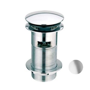 McAlpine Spust umyw."klik-klak" DEKORACYJNY 1.1/4"x60mm z małą nakrętką z przelewem SATYNA