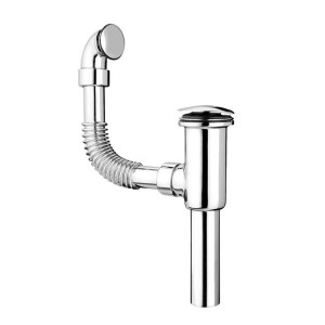McAlpine Spust umywalkowy "klik-klak" DEKORACYJNY 1.1/4"x60mm z przelewem CHROM