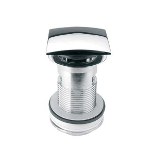 McAlpine Spust umywalkowy "klik-klak" kwadratowy DEKORACYJNY 1.1/4"x70mm z przelewem CHROM