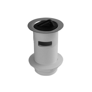 McAlpine Spust umywalkowy 1.1/2"x91x60mm z korkiem gumowym ,z przelewem