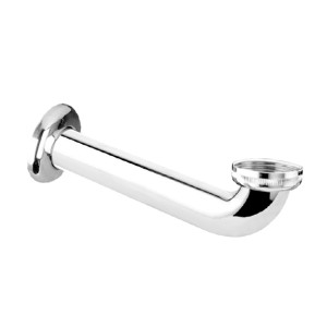 McAlpine Przedłużka do syfonu umywalkowego z kolankiem 1.1/4"x 32mm L-300mm CHROM