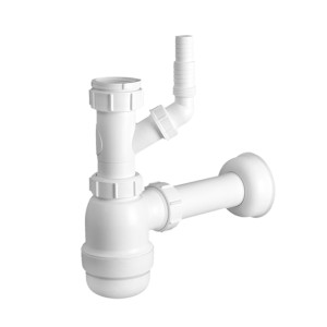 McAlpine Syfon zlewozmywakowy butelkowy 1.1/2"x40mm z podłączeniem pralki i zmywarki bez spustu
