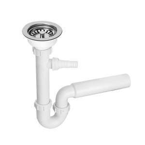 McAlpine Syfon zlewozmywakowy rurowy 3,5"x50mm z podłączeniem do pralki lub zmywarki