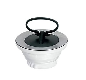 McAlpine Spust zlewozmywakowy 1.1/2"x40mm z sitem ze stali nierdzewnej i korkiem gumowym z uchwytem