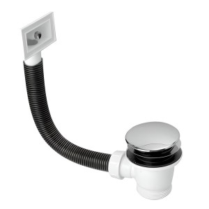 McAlpine Spust zlewozmywakowy  "klik-klak" 1.1/2"x70mm, przelew prostokątny