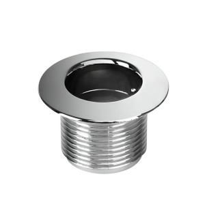 McAlpine Rozeta odp.chrom fi-41mm,L-25mm, otwór "pełny"