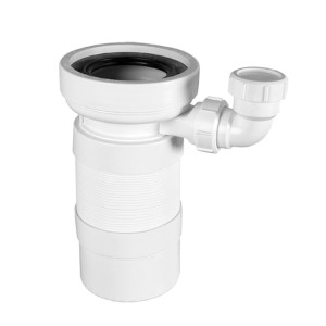 McAlpine Przyłącze kanalizacyjne harmonijkowe L-235>540mm,wejście 90-110mm,wyjście 110mm z podłączeniem 40mm