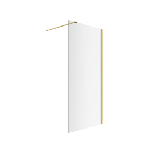 Excellent Vidoq Walk-In Ścianka Prysznicowa Prosta 110X200 Złoty Połysk