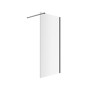 Excellent Vidoq Walk-In Ścianka Prysznicowa Prosta 90X200 Czarny Mat