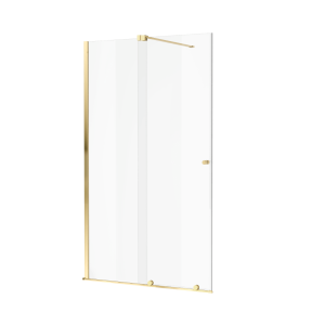 Excellent Drzwi Ortigo Walk-In Prysznicowe Przesuwne 120X200 Złoty Połysk